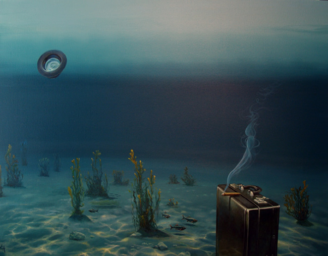 surrealism paintings by ole fick